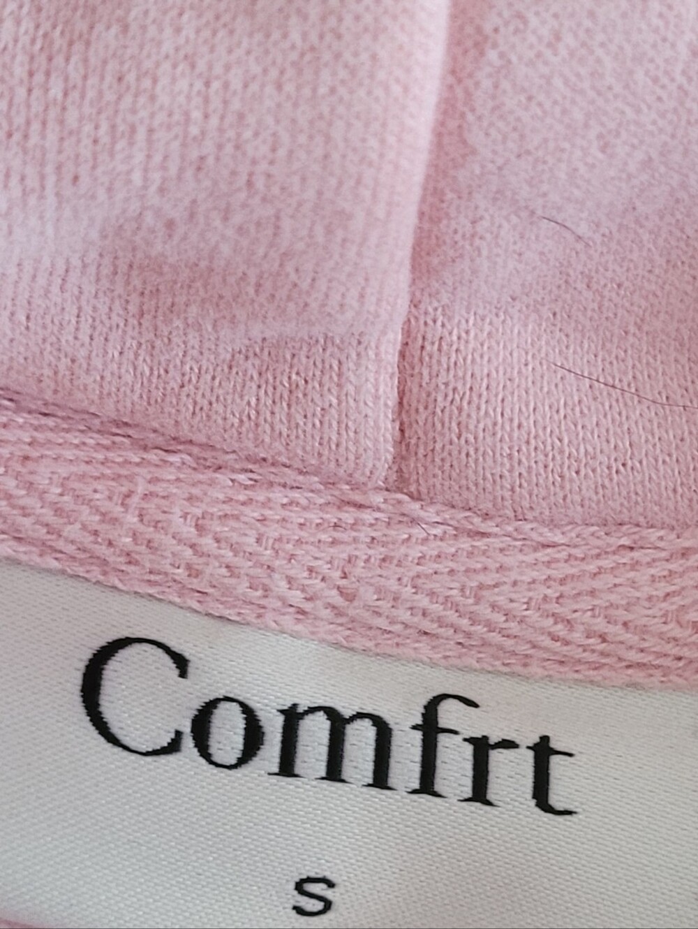 COMFRT COLLECTION PASTEL EDIT HOODIE SWEATSHIRT LIGHT PINK - Picture 8 of 9